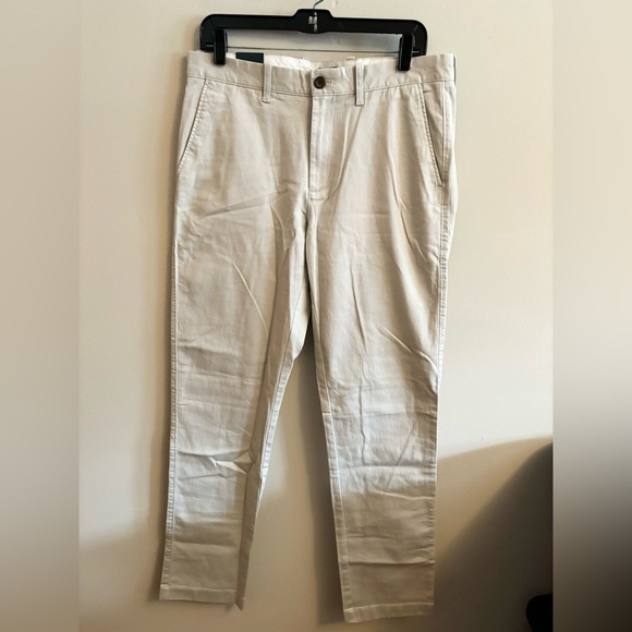 J Crew men’s Straight-fit flex chino pant tan size 32x34 new - Picture 3 of 7